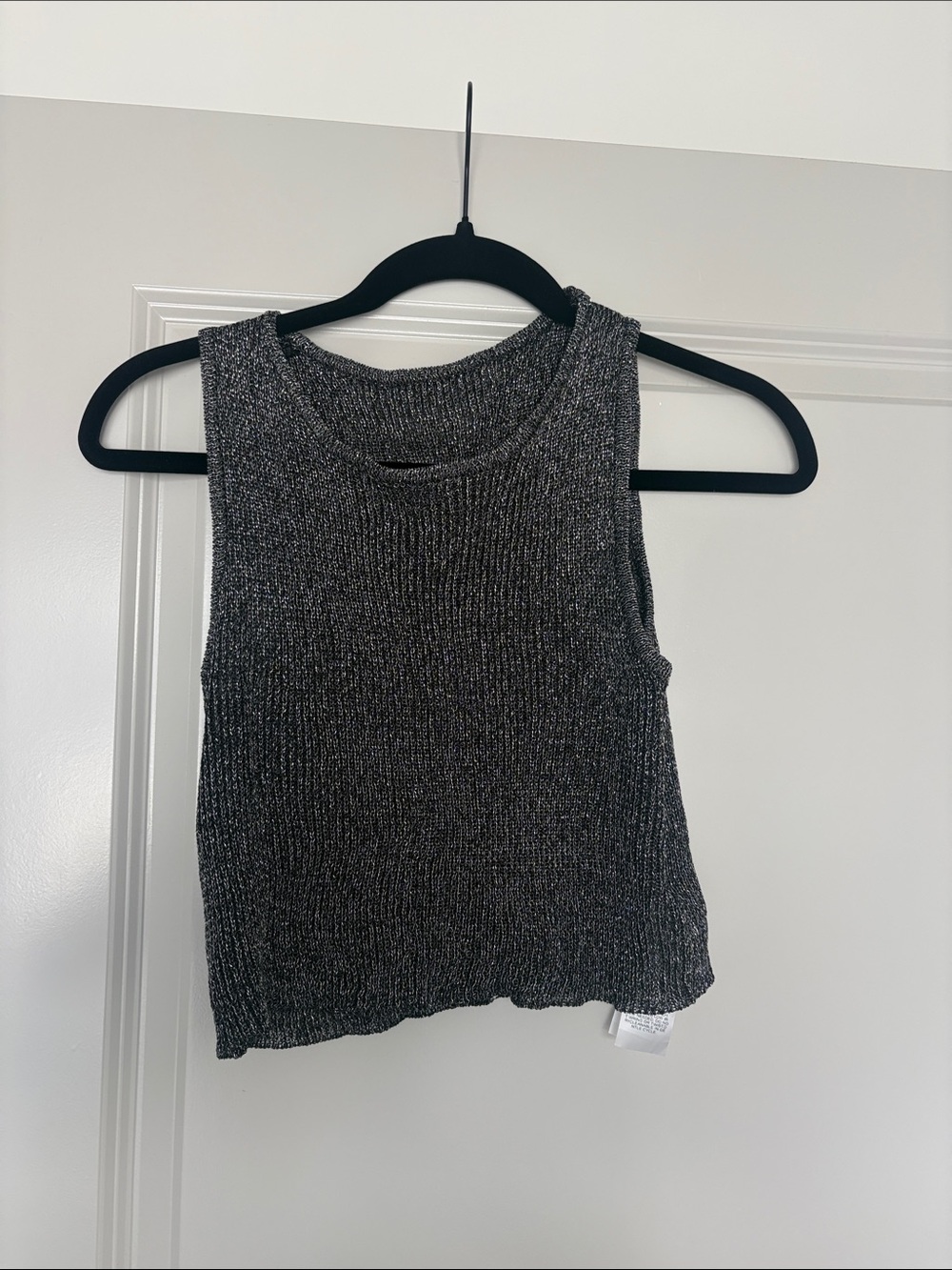 Shires  Rib Knit Tank Top - Black